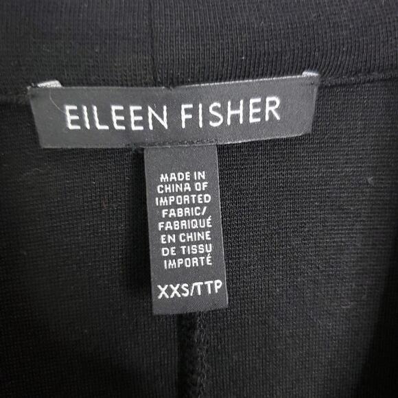 Eileen Fisher Blazer Womens XXS One Button Inverted Collar Stretch Ponte Office - Picture 5 of 8